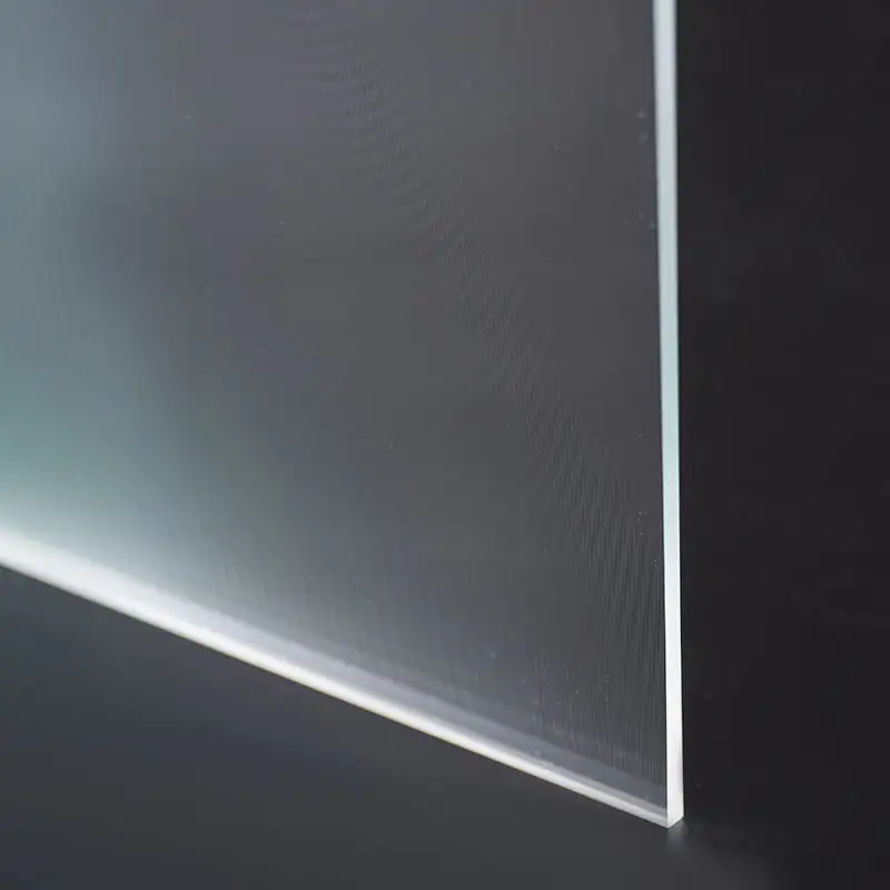 Plaque de guidage de lumière rayée transparente en PMMA rayé à haute efficacité et haute dissimulation